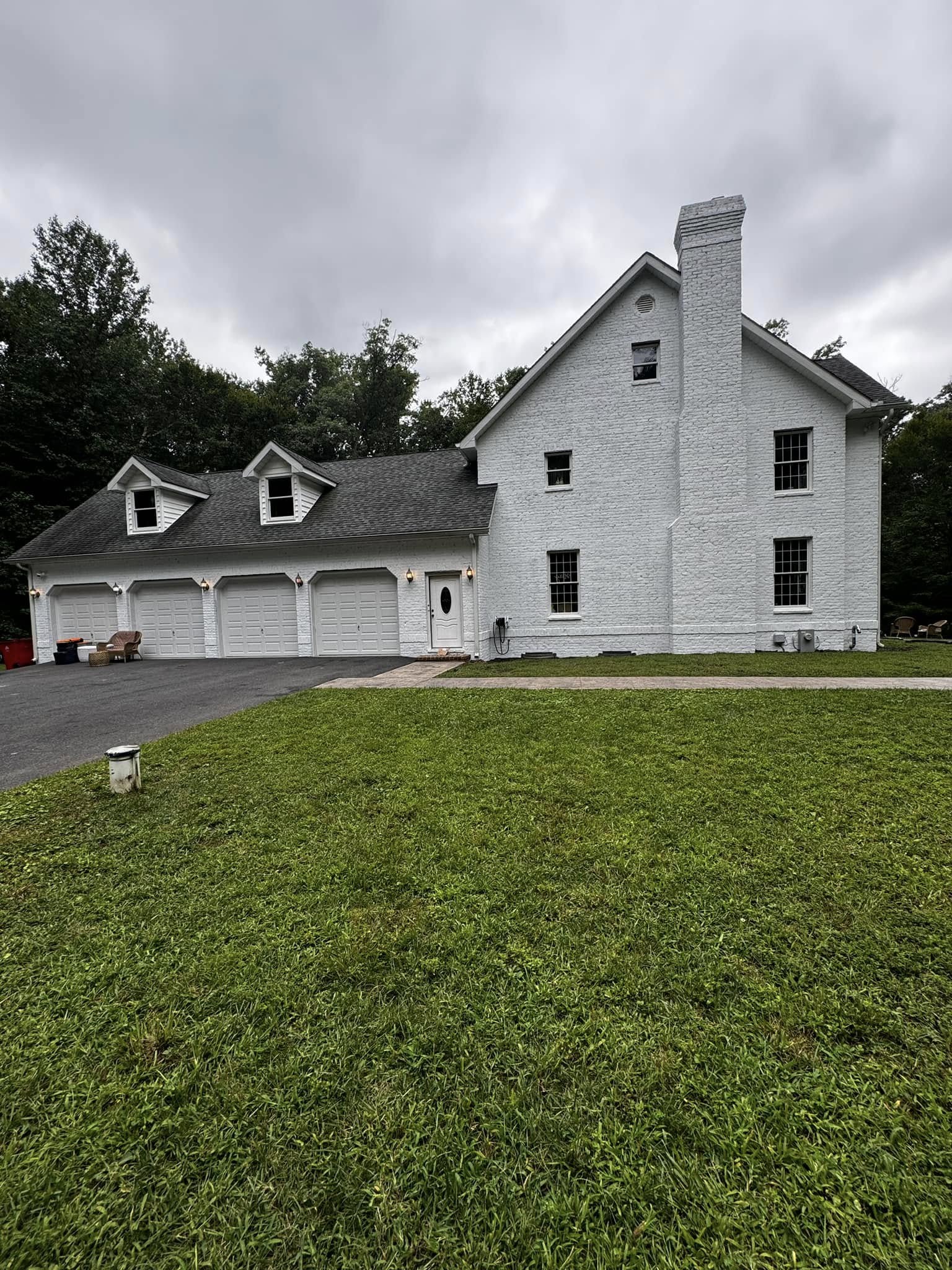 A Bold New Look: Exterior Brick Painting in Baltimore’s Wooded Suburbs
