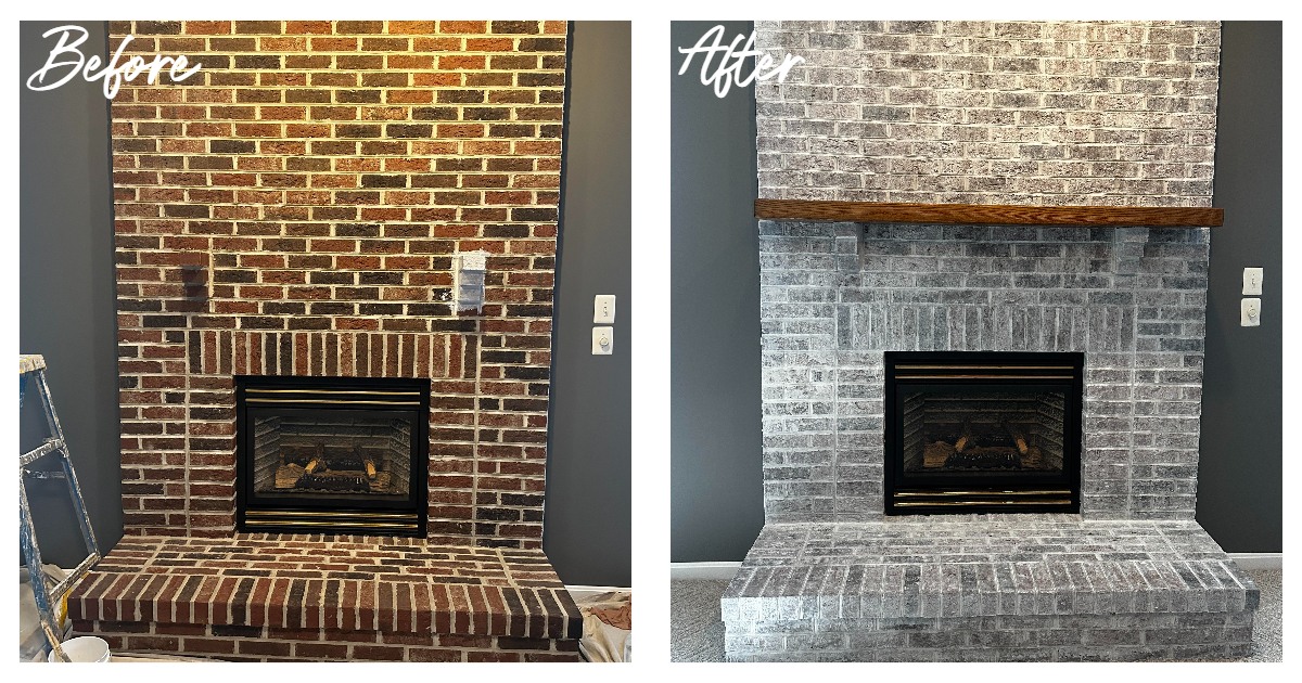 Modern Fireplace Makeover Transforms a Finksburg Home